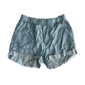 AERIE Light Blue Chambray High Waist Shorts M